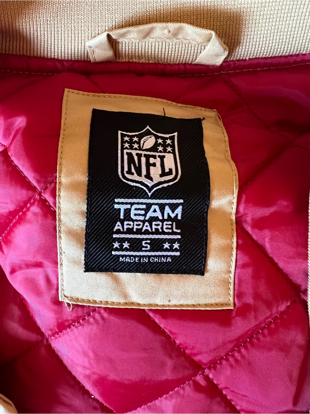 San Francisco 49ers Gold Satin Varsity Jacket - Picture 5 of 5